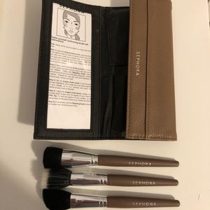Sephora Makeup - Sephora Contouring Brush Set with Travel Pouch Sephora Makeup - Sephora Contouring Brush Set with Travel Pouch
